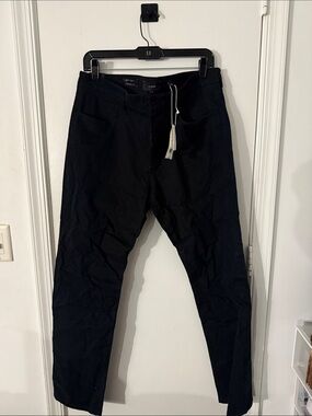 Vince Men's Dylan Slim Fit Black Pants Size 34 NEW